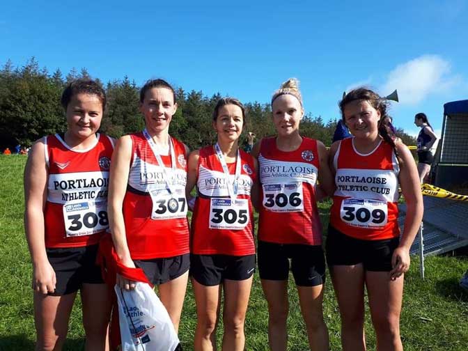 Portlaoise AC Ladies County Novice Gold Winners Team 2019