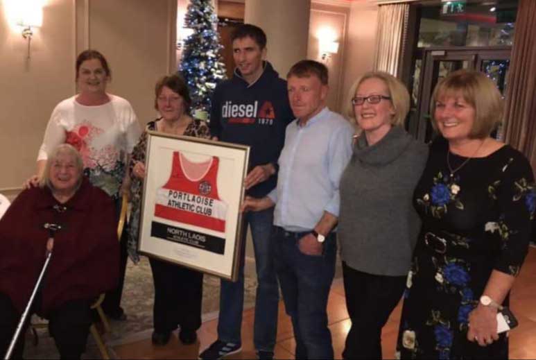 Portlaoise AC at teh Eileen Hayes appreciation night 2019